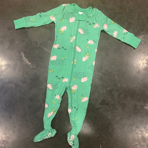 Brand new Hanna Andersson Pig print footie pajamas